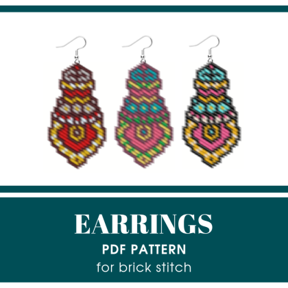 earrings bead pattern