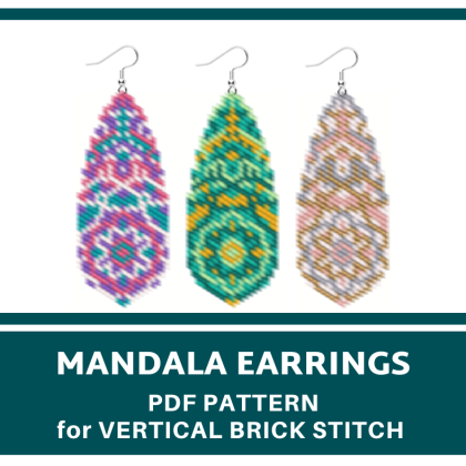 earrings bead pattern