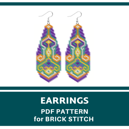 earrings bead pattern