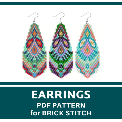 earrings bead pattern