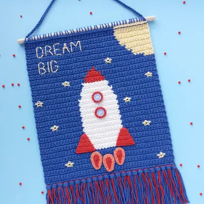 crochet wall hanging