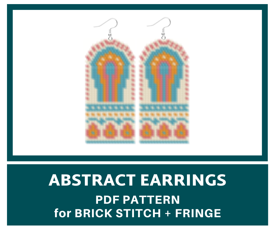 Boho beaded fringe earrings pattern 1 earringsbeadpattern