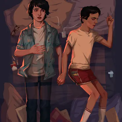 holding hands