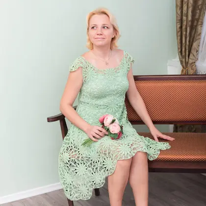 Summer motifs midi dress crochet pattern