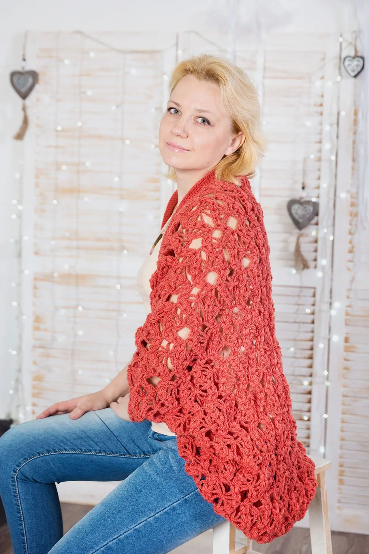 Women cocoon shrug crochet pattern 1 Women cocoon shrug crochet pattern