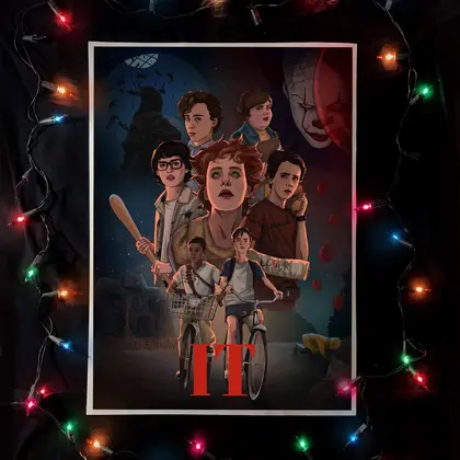it chapter one poster (stranger things style)