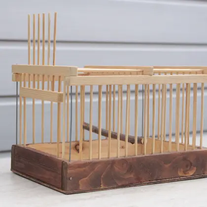 Miniature-Wooden-Bird-Cage
