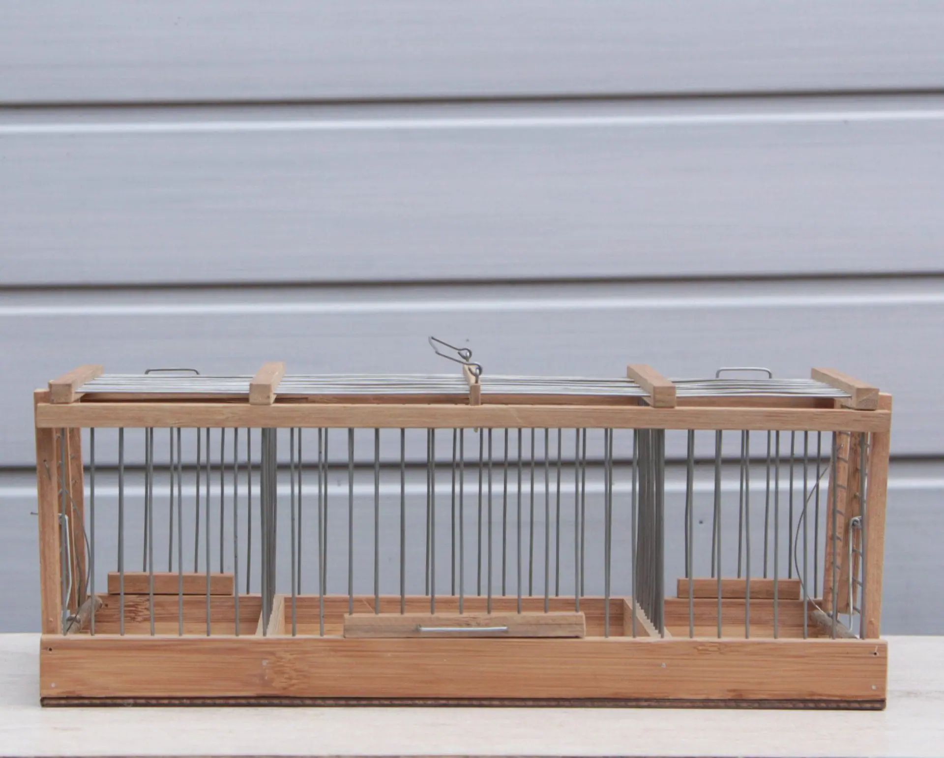 Wooden Bird Cage with two trap 1 Wooden-Bird-Cage-with-two-trap