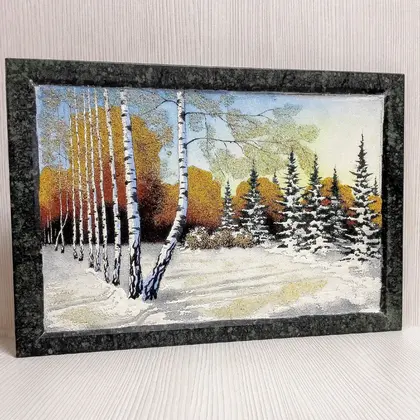 Vintage Russian Painting. Antique Soviet Picture. Decor fo Wall