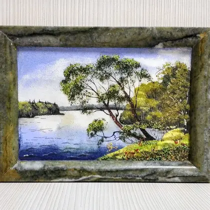 Antique items of Soviet painting. Rare Russian Vintage picture