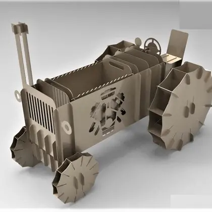 grill tractor Template