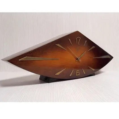 Soviet Vintage Desk Clock Vesna.Mechanical Mantel Wooden clock
