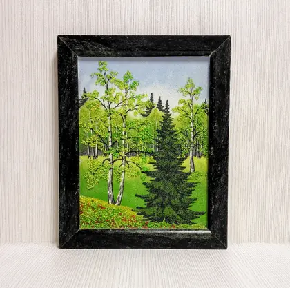 Rare Soviet Picture. Antique Soviet Painting. Gift idea