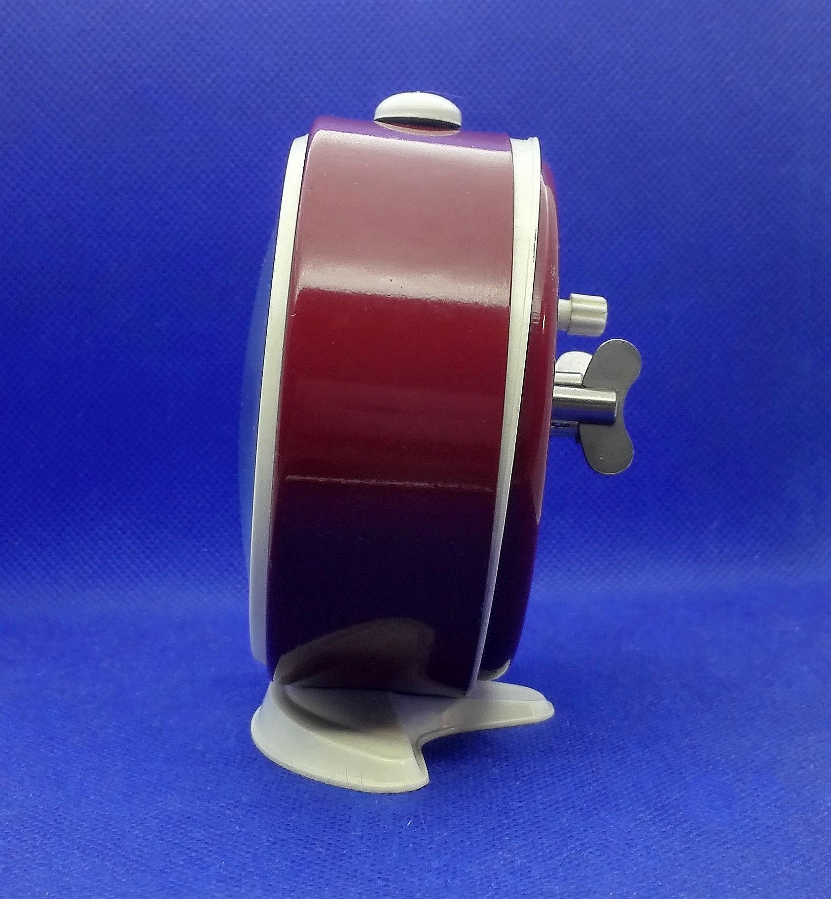 Soviet Vintage Red Alarm Clock Vityaz.Mechanical Alarm clock USSR 8 Soviet Vintage Red Alarm Clock Vityaz.Mechanical Alarm clock USSR - Image 8