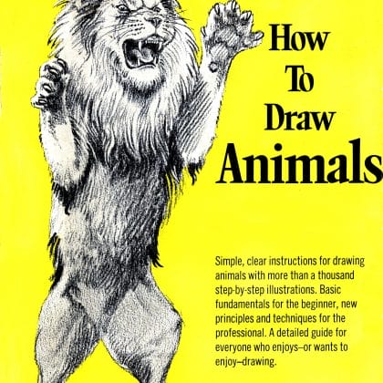 How To Draw Animals, 1977 year of publication. Training. Anatomy