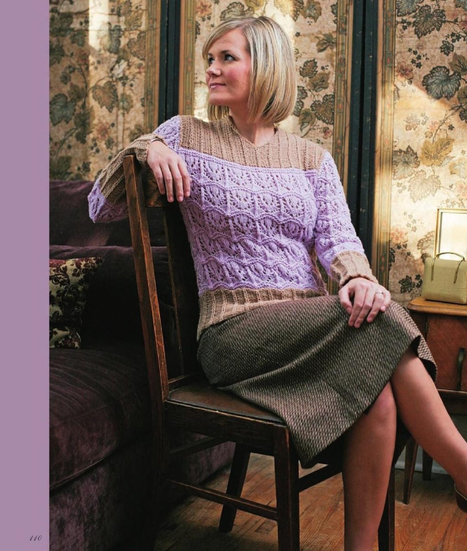 Knitting and crochet. Modern vintage style. 25 models retro. 11 Knitting and crochet. Modern vintage style. 25 models retro.