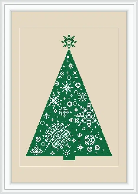 Cross-stitch digital pattern CHRISTMAS TREE 1 Cross-stitch digital pattern CHRISTMAS TREE