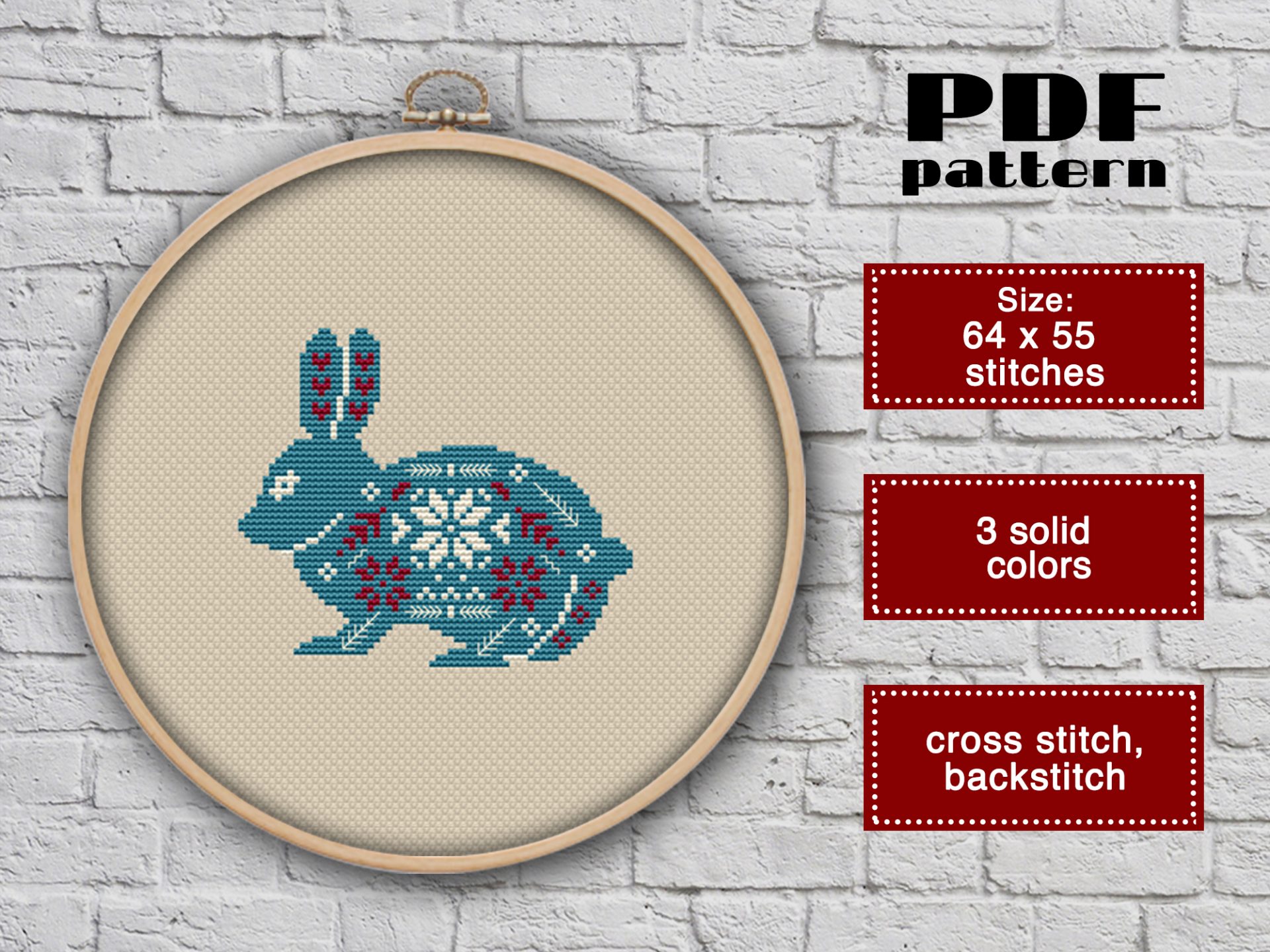 Christmas set cross stitch pattern pdf, Winter cross stitch 2 Christmas set cross stitch pattern pdf, Winter cross stitch - Image 2
