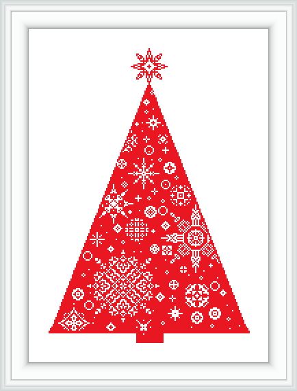 Cross-stitch digital pattern CHRISTMAS TREE 2 Cross-stitch digital pattern CHRISTMAS TREE - Image 2