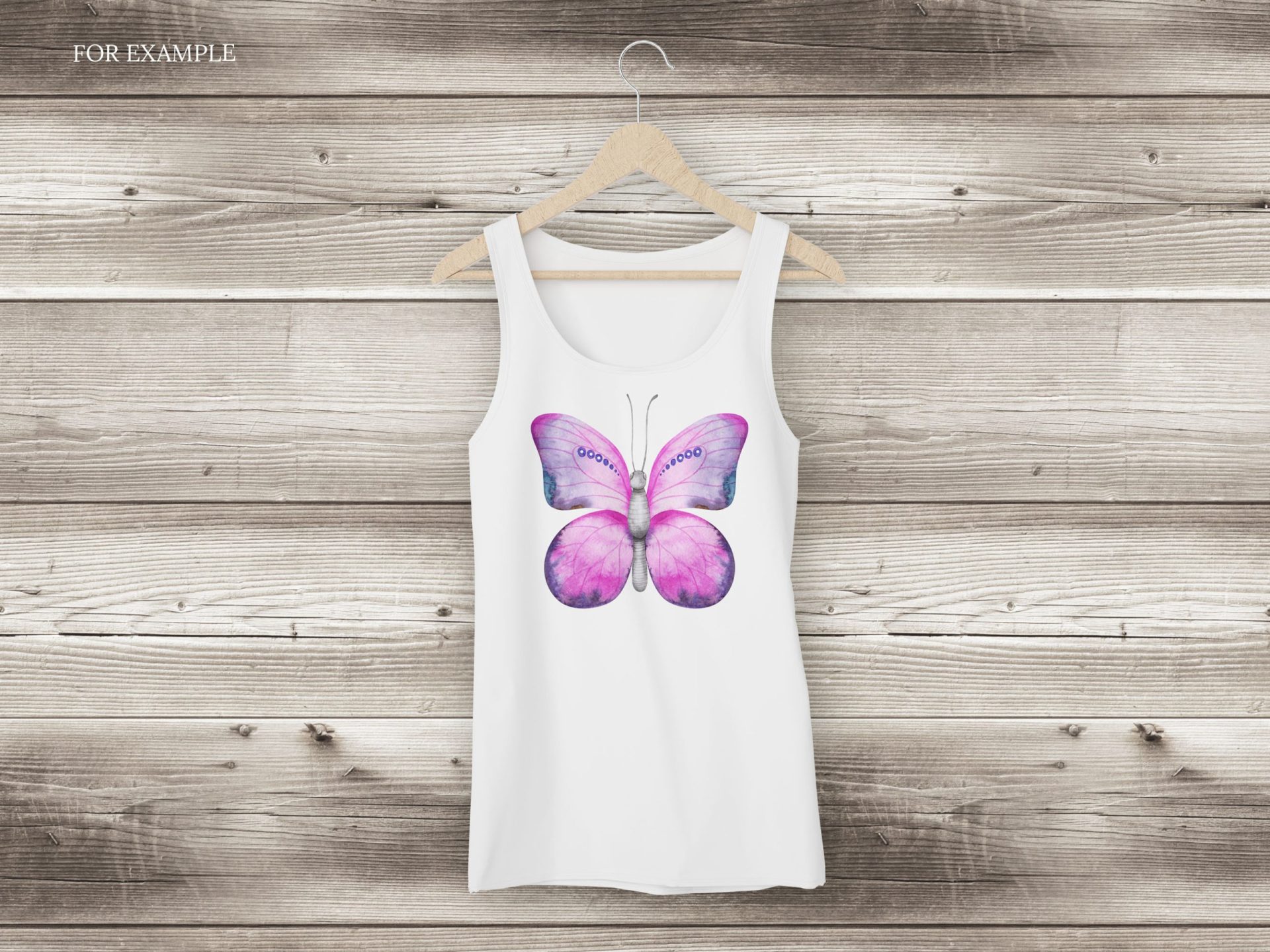 Pink butterfly clipart. Cute watercolor butterflies, greenery 6 Pink butterfly clipart. Cute watercolor butterflies, greenery - Image 6