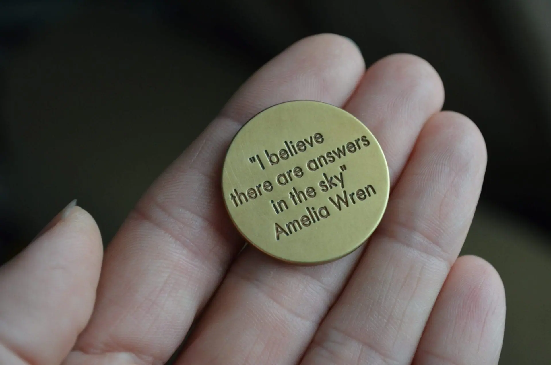 Custom pocket coin, small engraved coin, flip coin. 4 Custom pocket coin, small engraved coin, flip coin. - Image 4