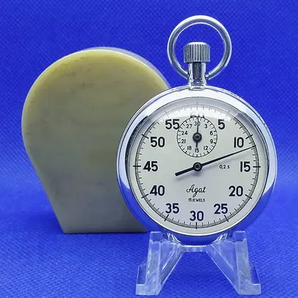 Vintage Soviet Stopwatch AGAT. Button Mechanical Stopwatch USSR