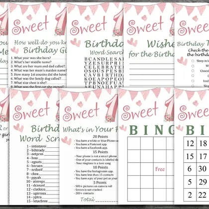 16th Birthday Games package, Adult Birthday Games