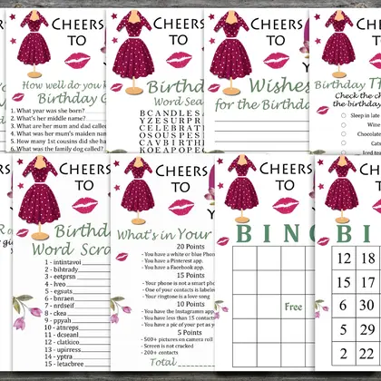 65th Birthday Games package, Adult Birthday Games