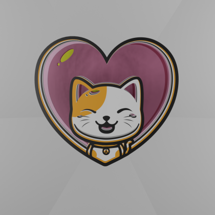 gato corazón
