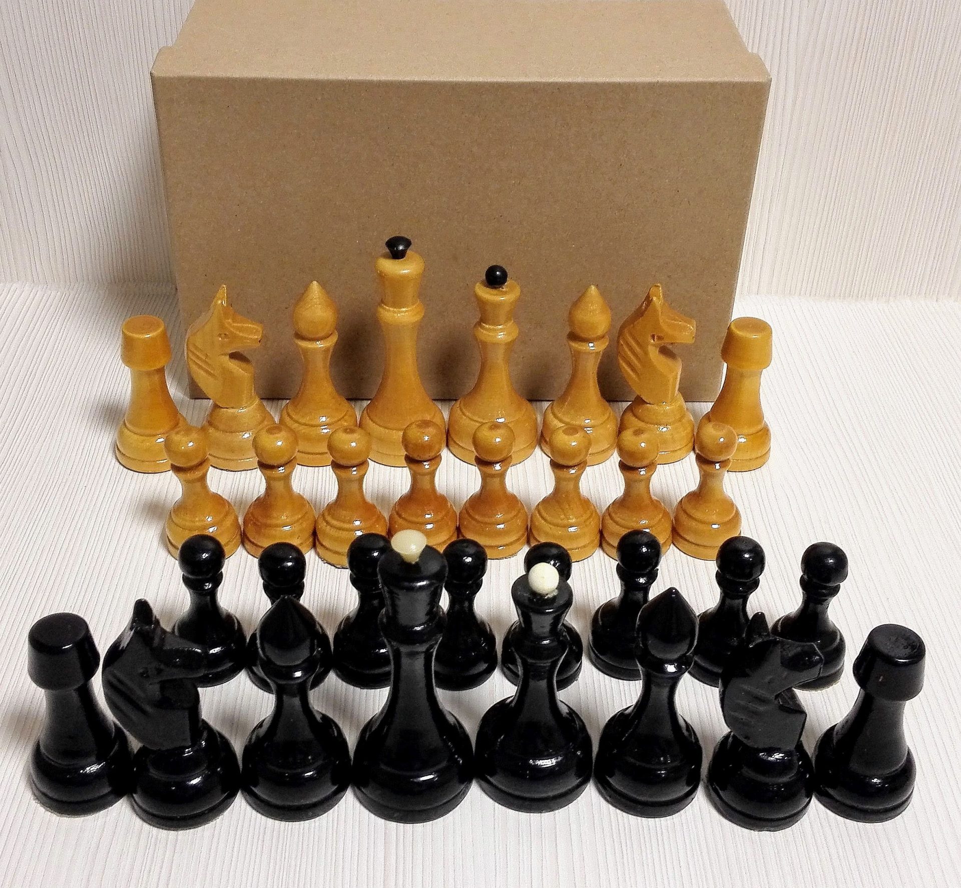 Large Antique Soviet Wooden Chess Pieces. Vintage Russian chess 6 Large Antique Soviet Wooden Chess Pieces. Vintage Russian chess - Image 6