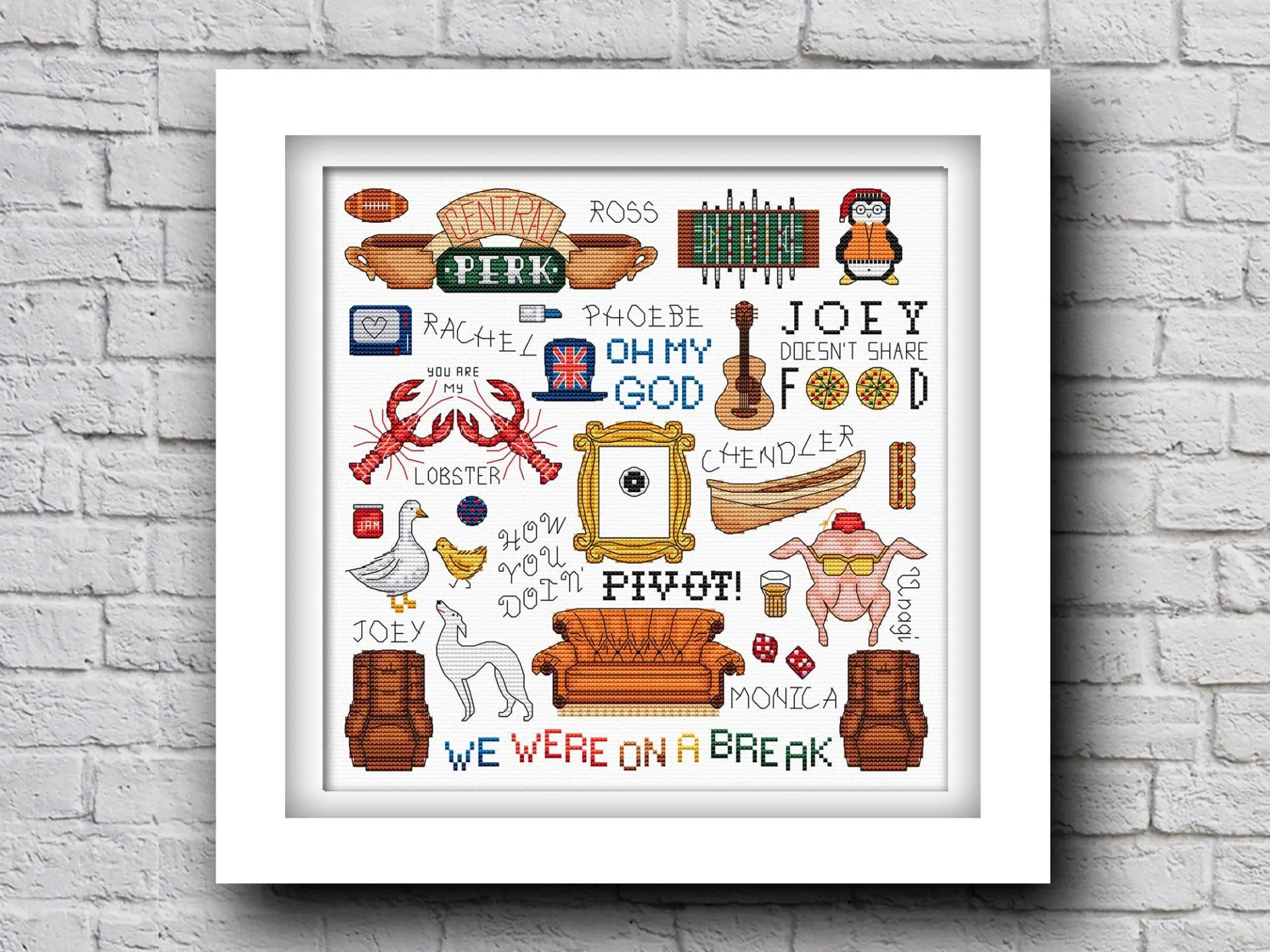 Friends cross stitch pattern pdf, Tv show cross stitch 1 Friends cross stitch pattern pdf, Tv show cross stitch