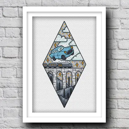 Magic cross stitch pattern pdf, Car cross stitch