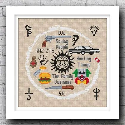 Supernatural cross stitch pattern pdf