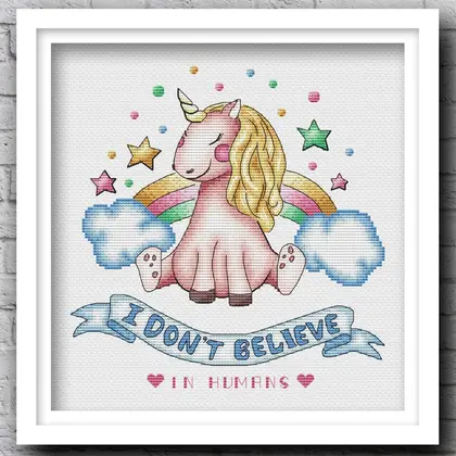 Unicorn cross stitch pattern pdf