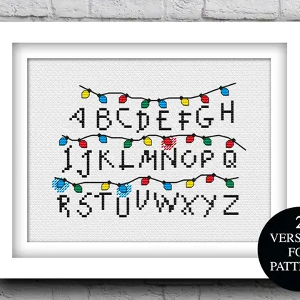 Stranger things cross stitch pattern pdf, Tv show cross stitch