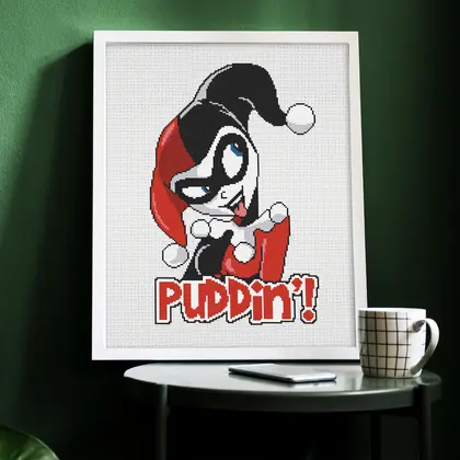 Harley Quinn cross stitch pattern PDF