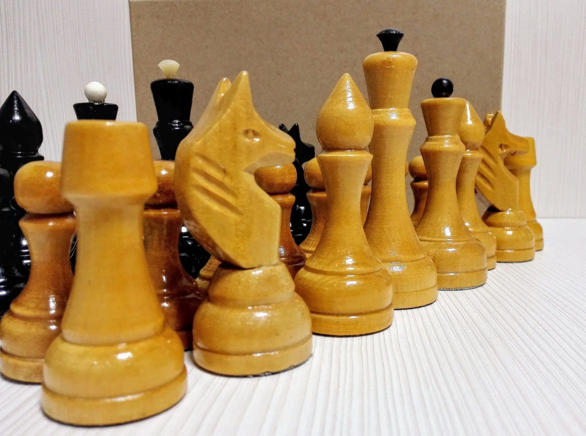 Large Antique Soviet Wooden Chess Pieces. Vintage Russian chess 3 Large Antique Soviet Wooden Chess Pieces. Vintage Russian chess - Image 3