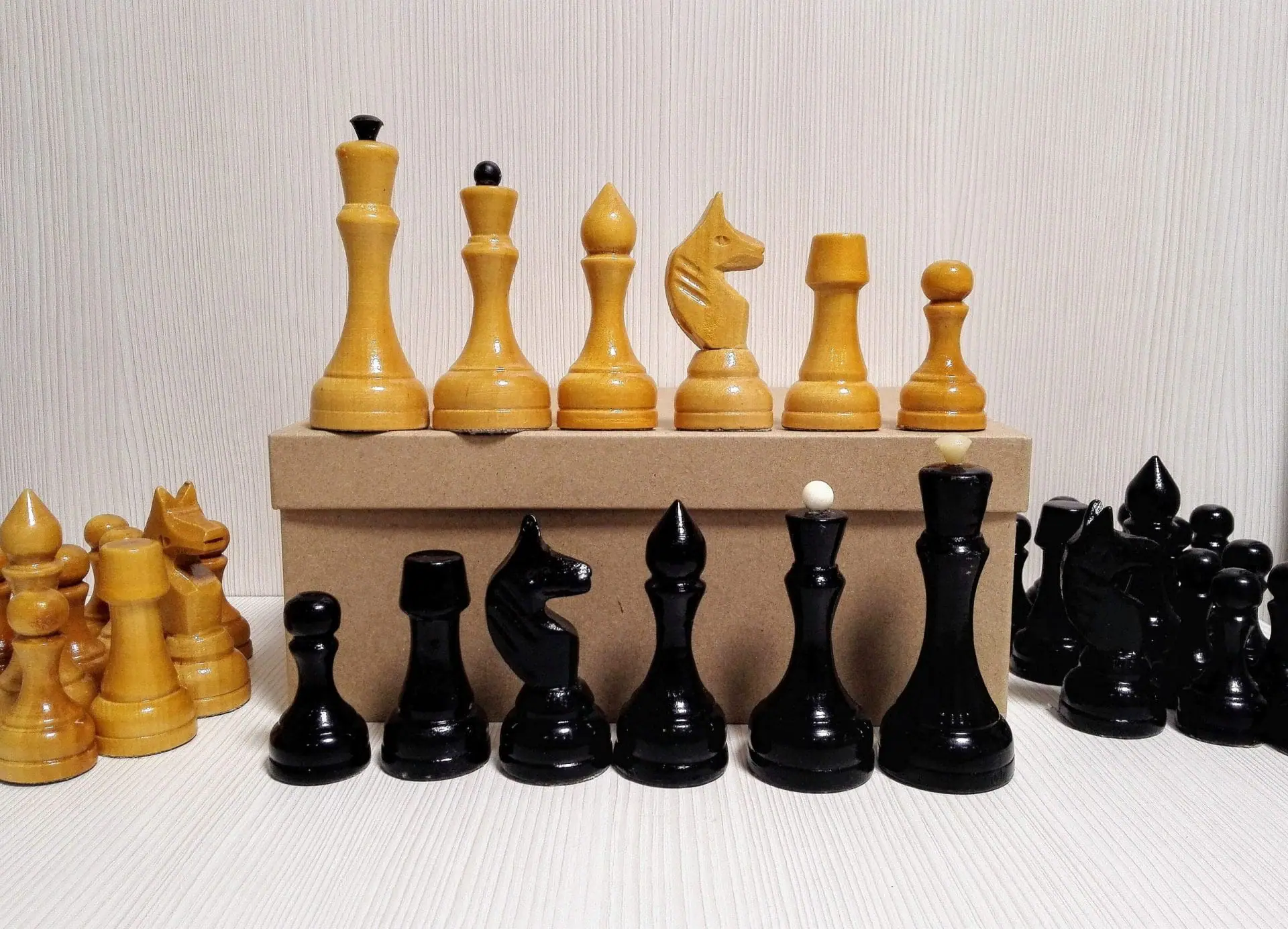 Large Antique Soviet Wooden Chess Pieces. Vintage Russian chess 10 Large Antique Soviet Wooden Chess Pieces. Vintage Russian chess - Image 10