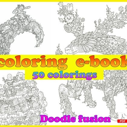Coloring book. Coloring pages. Pictures for art therapy. Mandala. Peace and relaxation through coloring and drawing
