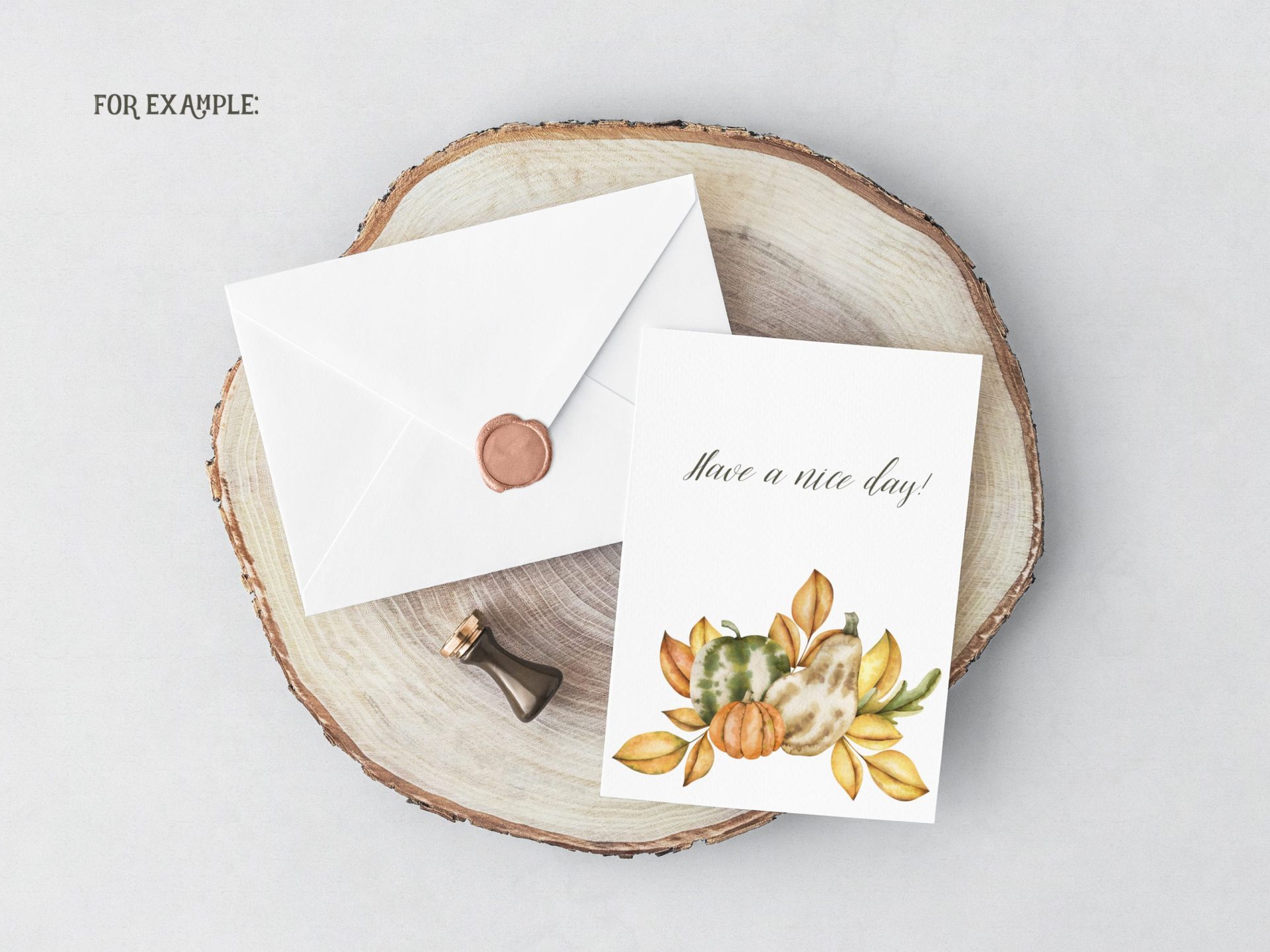 Watercolor fall clipart, Thanksgiving set clipart 5 Watercolor fall clipart, Thanksgiving set clipart - Image 5