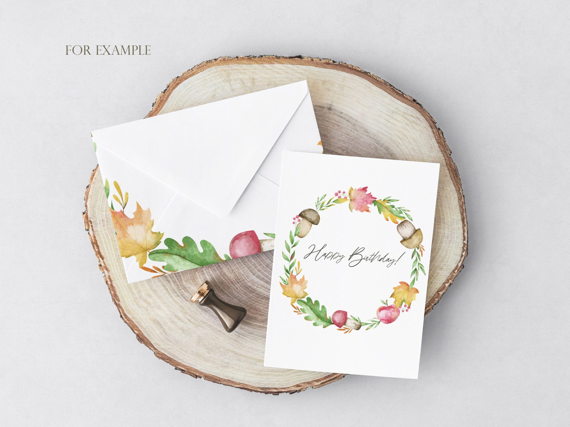 Watercolor fall wreath. Autumn frames clipart 6 Watercolor fall wreath. Autumn frames clipart - Image 6
