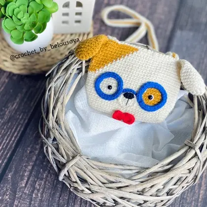 Crochet pattern bag purse puppy pdf tutorial