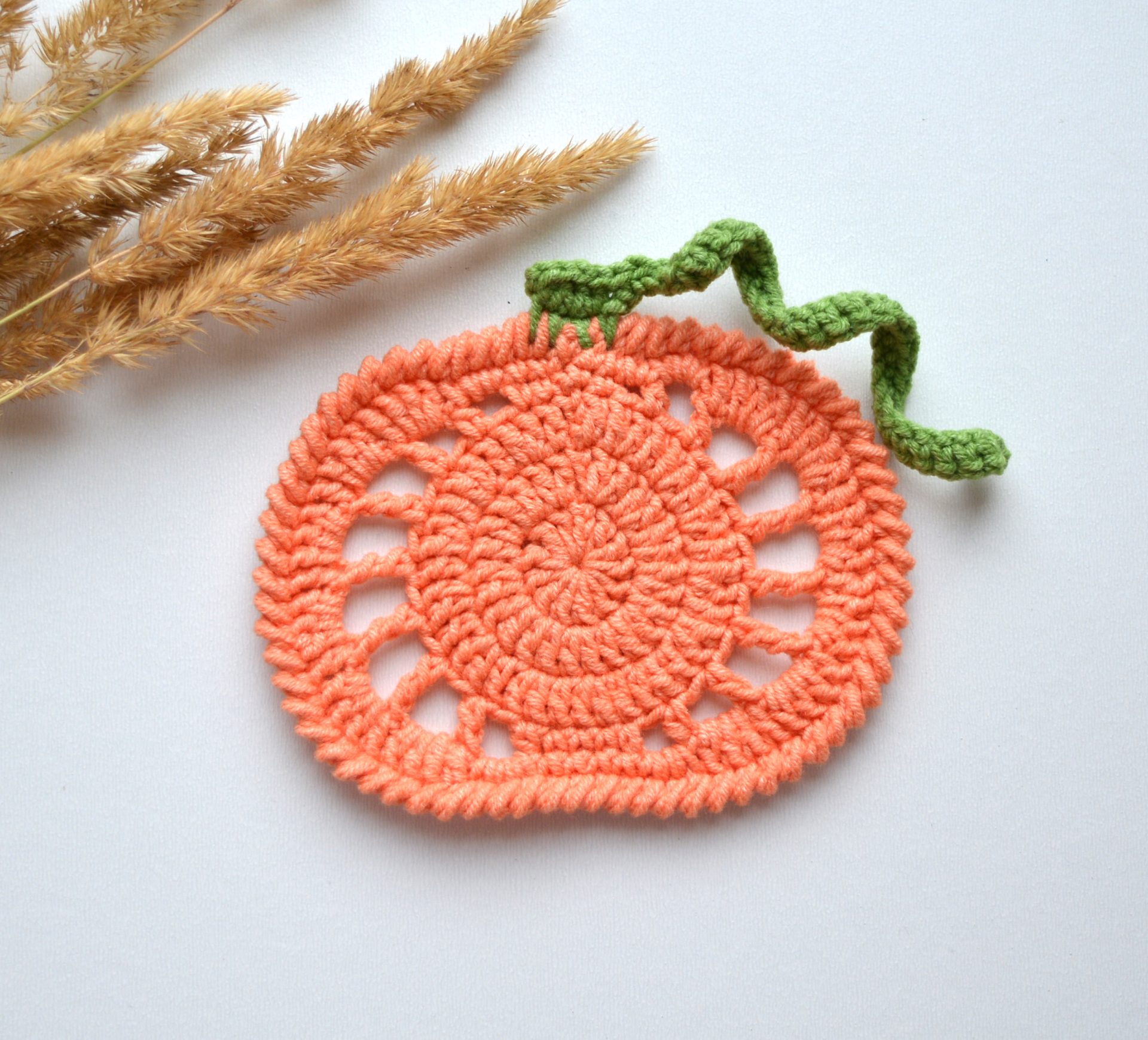 Pumpkin Coasters pattern, Halloween Crochet Pattern, Crochet Pumpkin 2 Pumpkin-Coasters-pattern