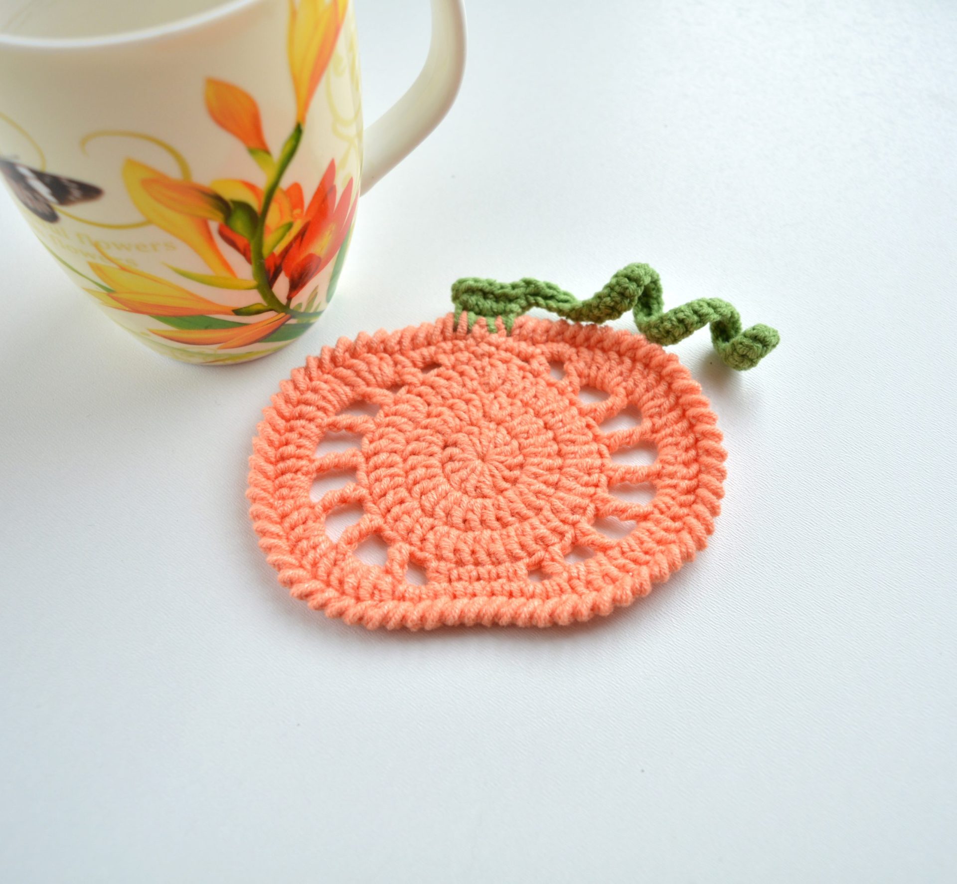 Pumpkin Coasters pattern, Halloween Crochet Pattern, Crochet Pumpkin 3 Pumpkin-Coasters-pattern
