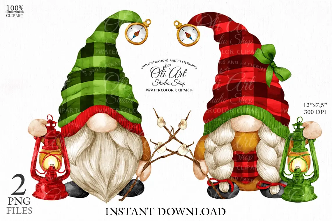 Gnomes png, camping, сute characters, funny camper clipart 1 Gnomes png, camping, сute characters, funny camper clipart