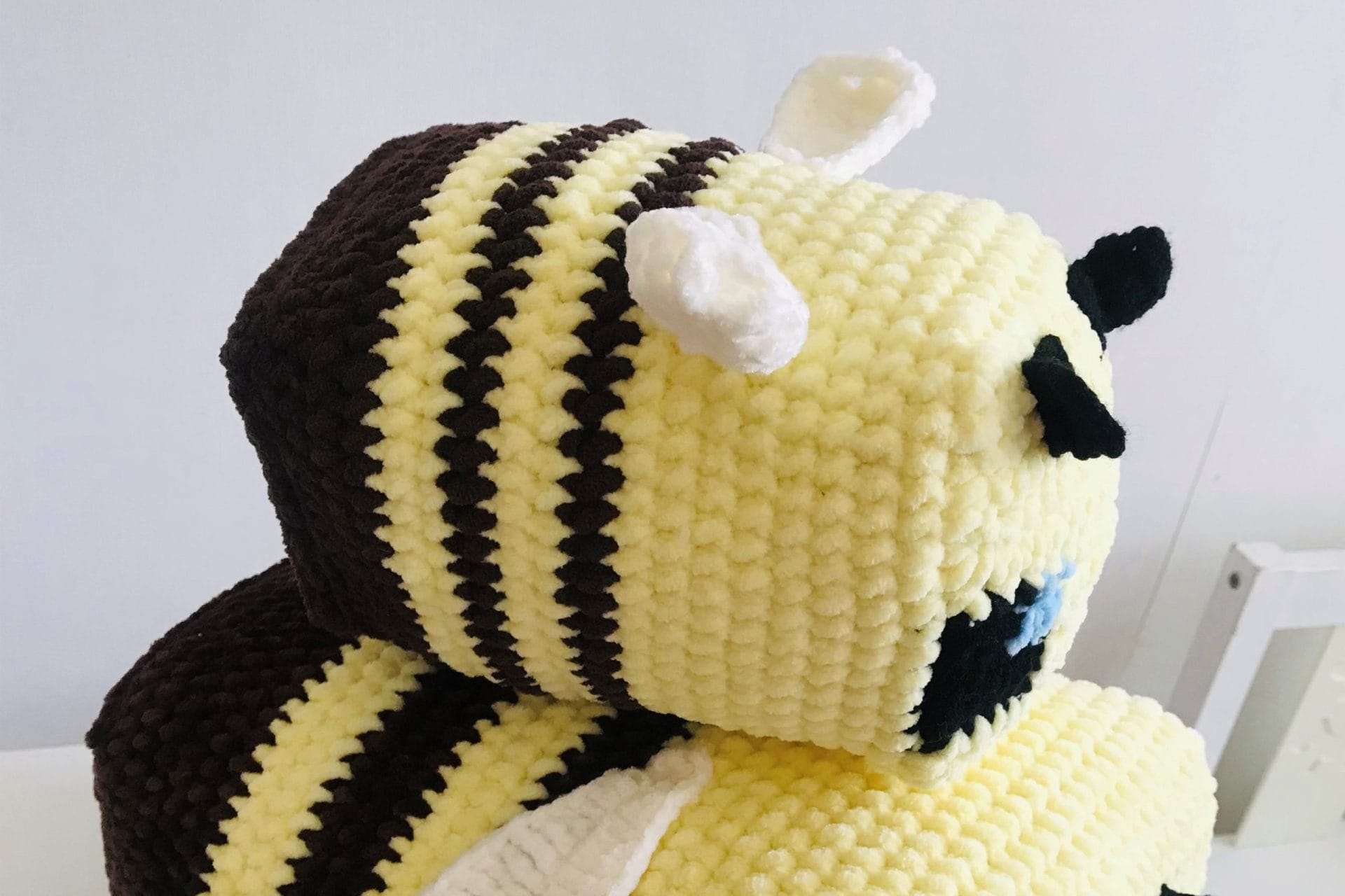 Plush Bee pillow mini Crochet pattern PDF 4 Crochet pattern bee