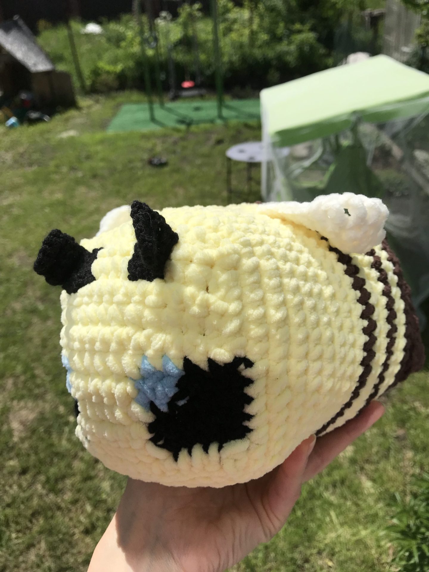 Plush Bee pillow mini Crochet pattern PDF 9 bee pattern