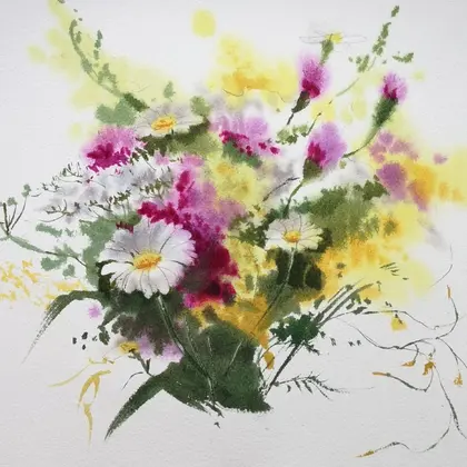 All summer colors - Original watercolor