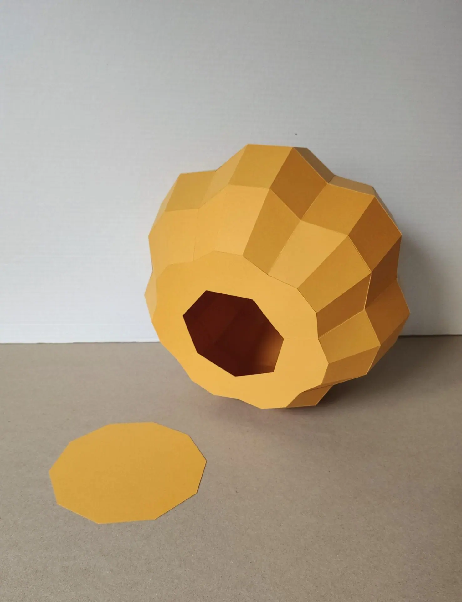 Pumpkin papercraft template, 3D origami, low poly, polygonal 6 papercraft pumpkin 3d origami low poly polygonal template