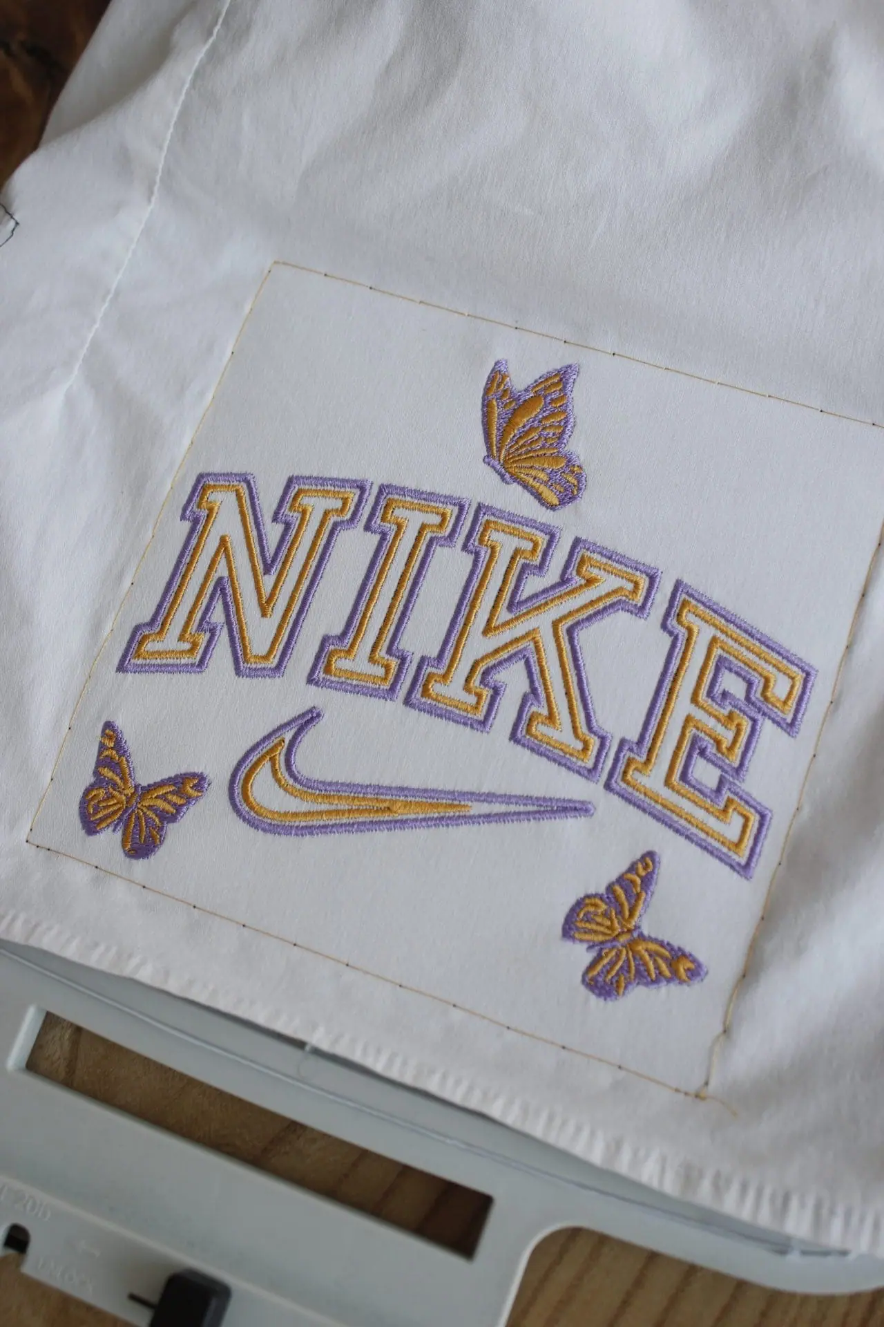Nike Butterfly Embroidery Design, logo pes dst file, 4 sizes 6 Nike Butterfly Embroidery Design, logo pes dst file, 4 sizes - Image 6